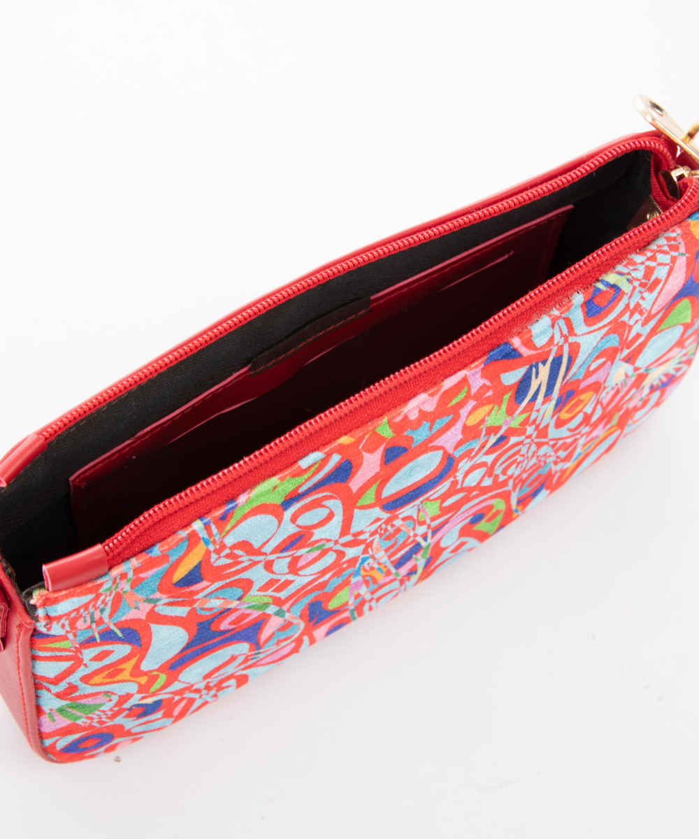 Sac à main en fausse cuir avec chaîne Tiara fait main