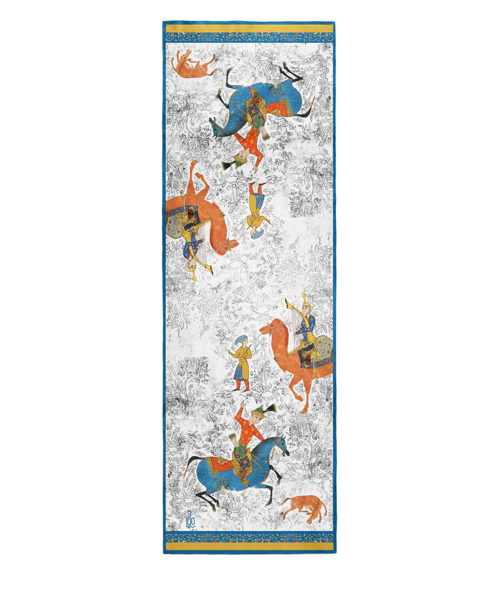 Châle Persan Imprimé pour Femme Artistique & Léger Bahram