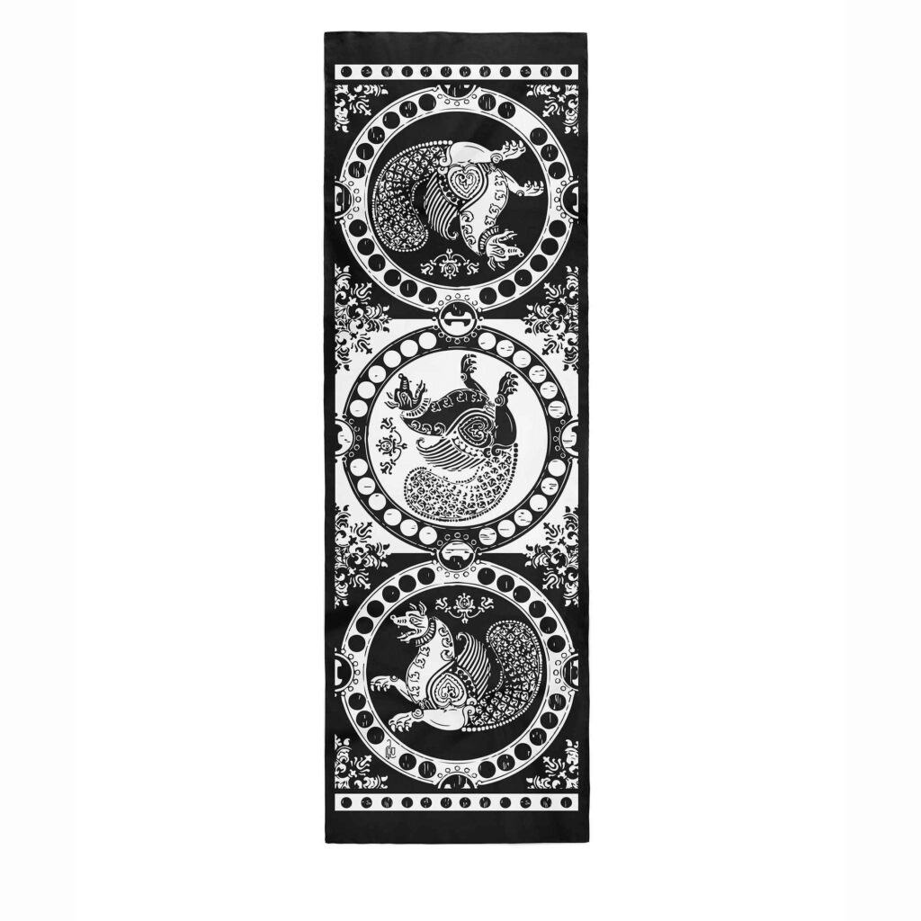 Châle Persan Imprimé pour Femme Modèle Simorgh