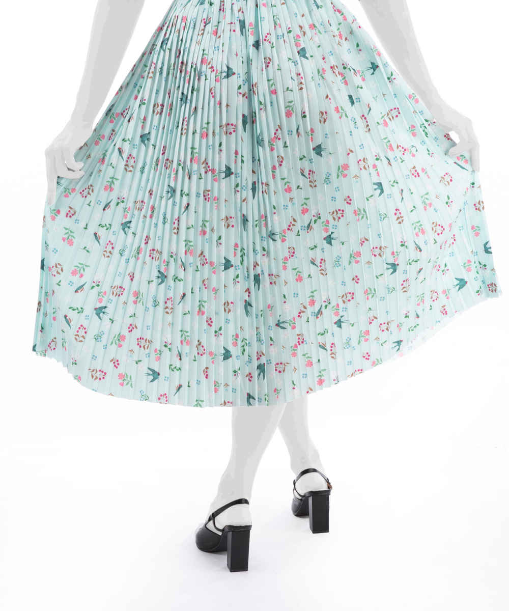 Modèle de jupe midi plissée pour femmes Javid