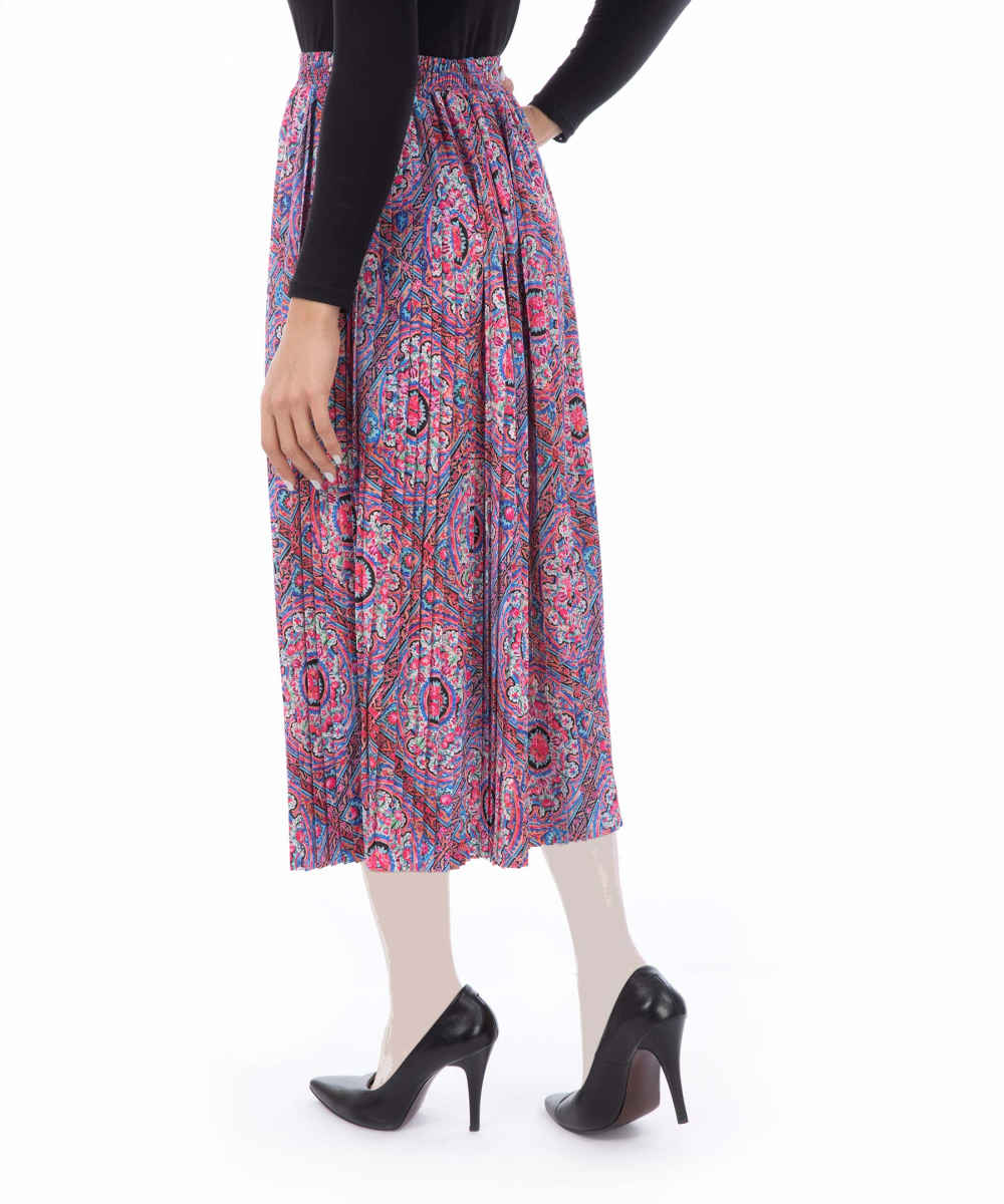 Modèle de jupe midi plissée pour femmes Liam