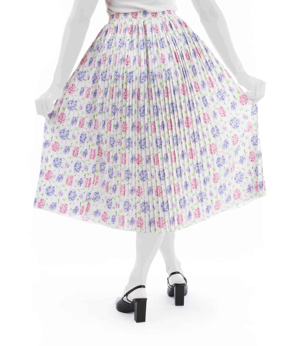 Modèle de jupe midi plissée pour femmes Vahab