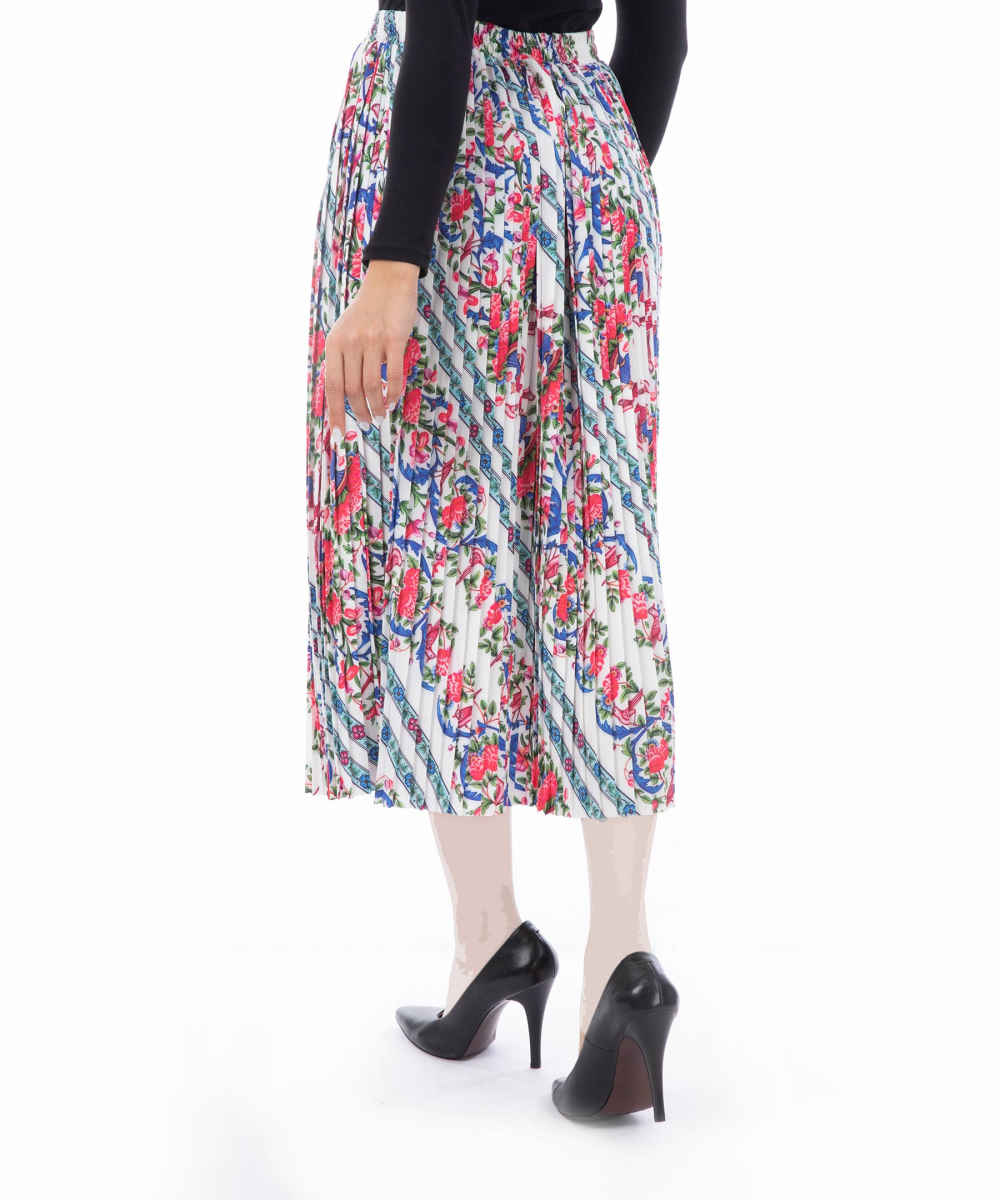 Modèle de jupe midi plissée pour femmes Vania