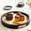 Plateau Choobineh – Style rustique, parfait pour le thé ou les apéritifs