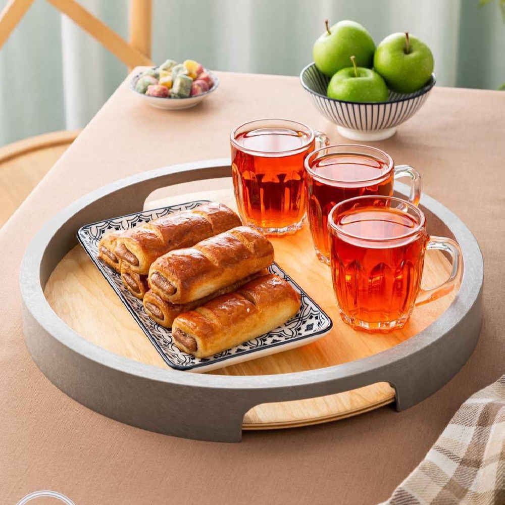 Plateau Choobineh – Style rustique, parfait pour le thé ou les apéritifs