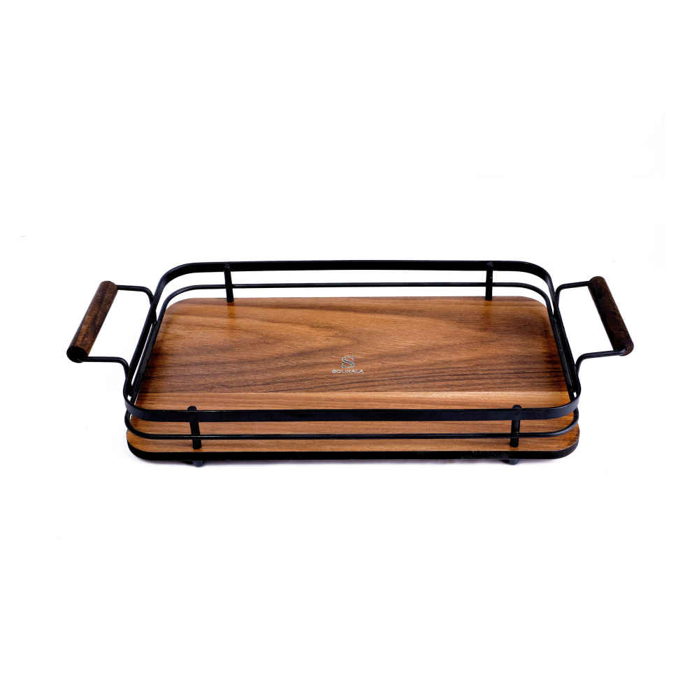 Plateau à thé Solikala – Style unique en bois pour le thé, le café et les encas