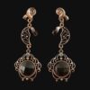 Boucles d'oreilles pendantes en métal, style traditionnel Saba