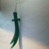 Collier épée Zulfiqar - Collier épée islamique en agate d'Imam Ali