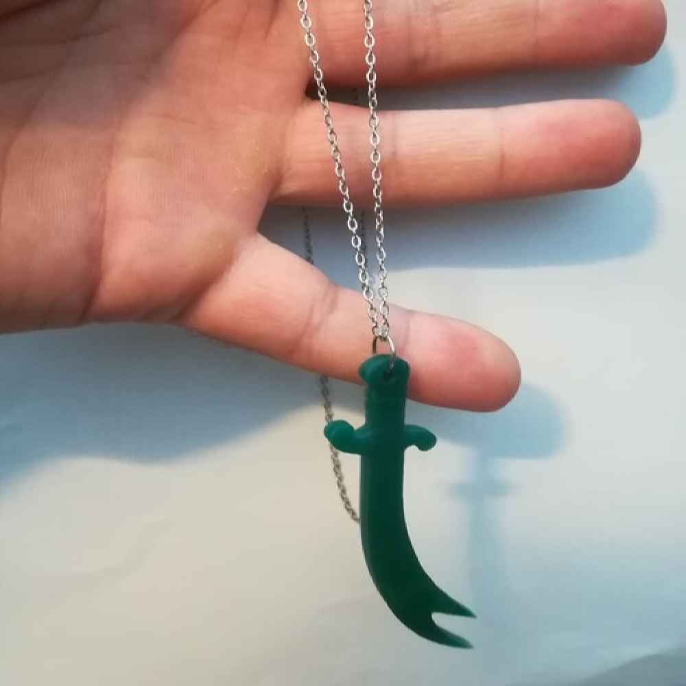 Collier épée Zulfiqar – Collier épée islamique en agate d’Imam Ali