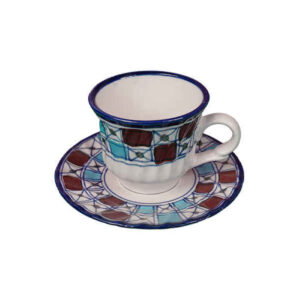 Ensemble de Tasses à Thé Persanes avec Soucoupe – Design Céramique Sonati
