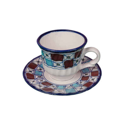 Ensemble de Tasses à Thé Persanes avec Soucoupe – Design Céramique Sonati