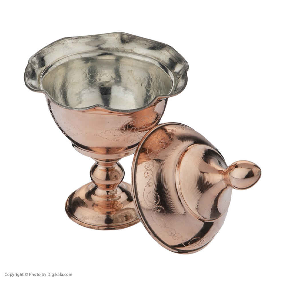 Sucrier persan artisanal en cuivre – Martelé Mina