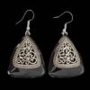 Boucles d'oreilles pendantes en métal, style traditionnel Shamim