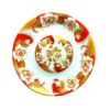 Assiette à thé persane - Porcelaine avec motif Azin (Lot de 6)