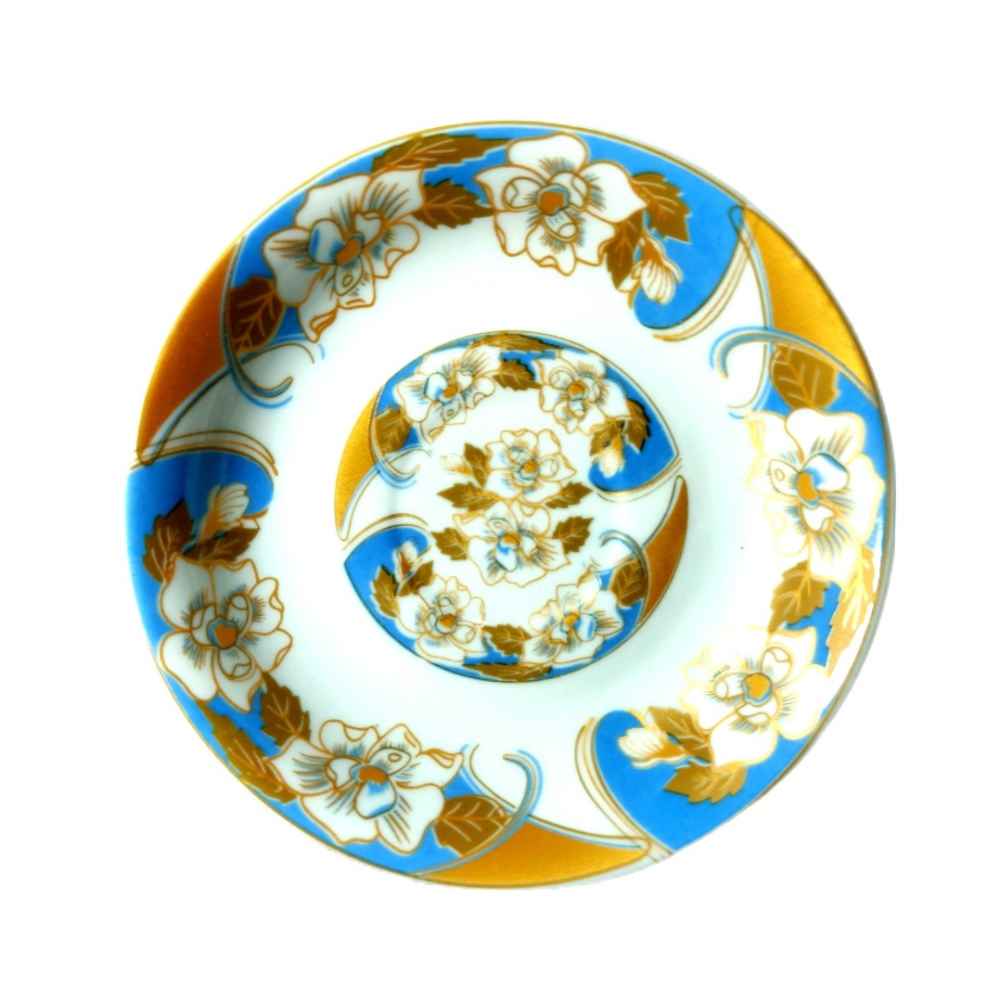 Assiette à thé persane – Porcelaine avec motif Azin (Lot de 6)