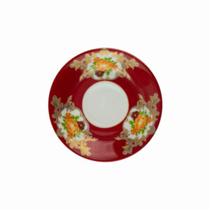 Assiette à thé persane – Porcelaine avec motif Golbaran (Lot de 6)