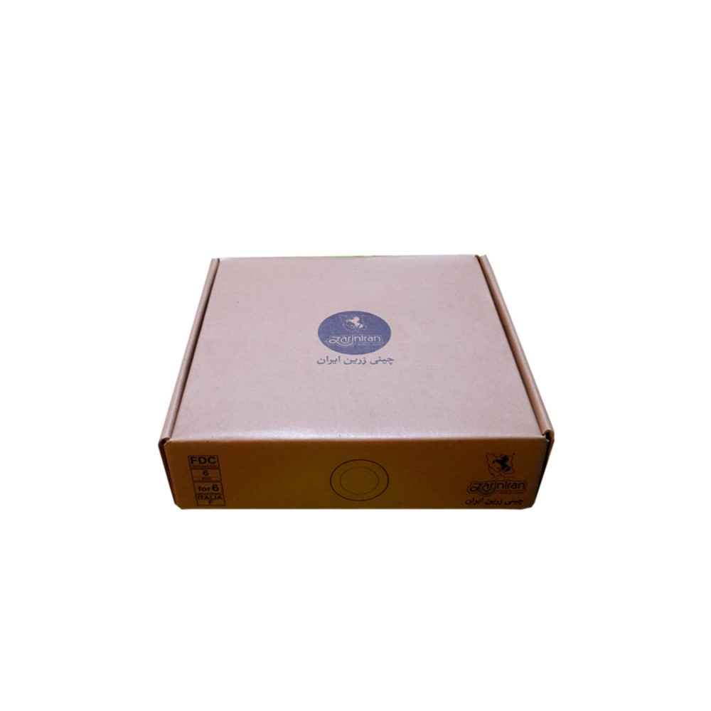 Assiette à thé persane – Porcelaine avec motif Golestan (Lot de 6)