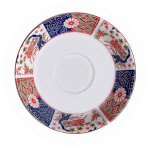 Assiette à thé persane – Porcelaine avec motif Nastaran (Lot de 6)