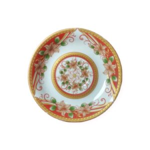 Assiette à thé persane – Porcelaine avec motif Niusha (Lot de 6)