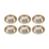 Assiette à thé persane - Porcelaine avec motif Victoria (Lot de 6)