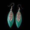 Boucles d'oreilles pendantes en métal, style traditionnel Naz