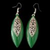 Boucles d'oreilles pendantes en métal, style traditionnel Naz