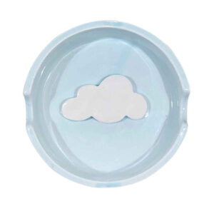 Cendrier en céramique fait main – Design minimaliste de nuage