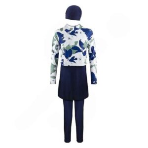 Maillot de Bain Islamique pour Femmes Modeste Bleu Marine