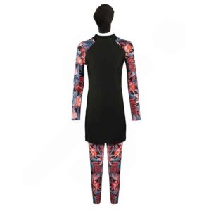 Maillot de Bain Modeste à Manches Longues Burkini pour Femmes