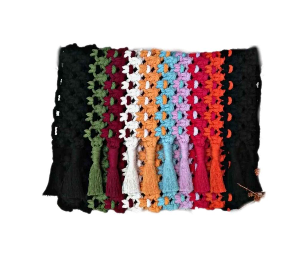 Sac à bandoulière macramé luxueux fait main Negar