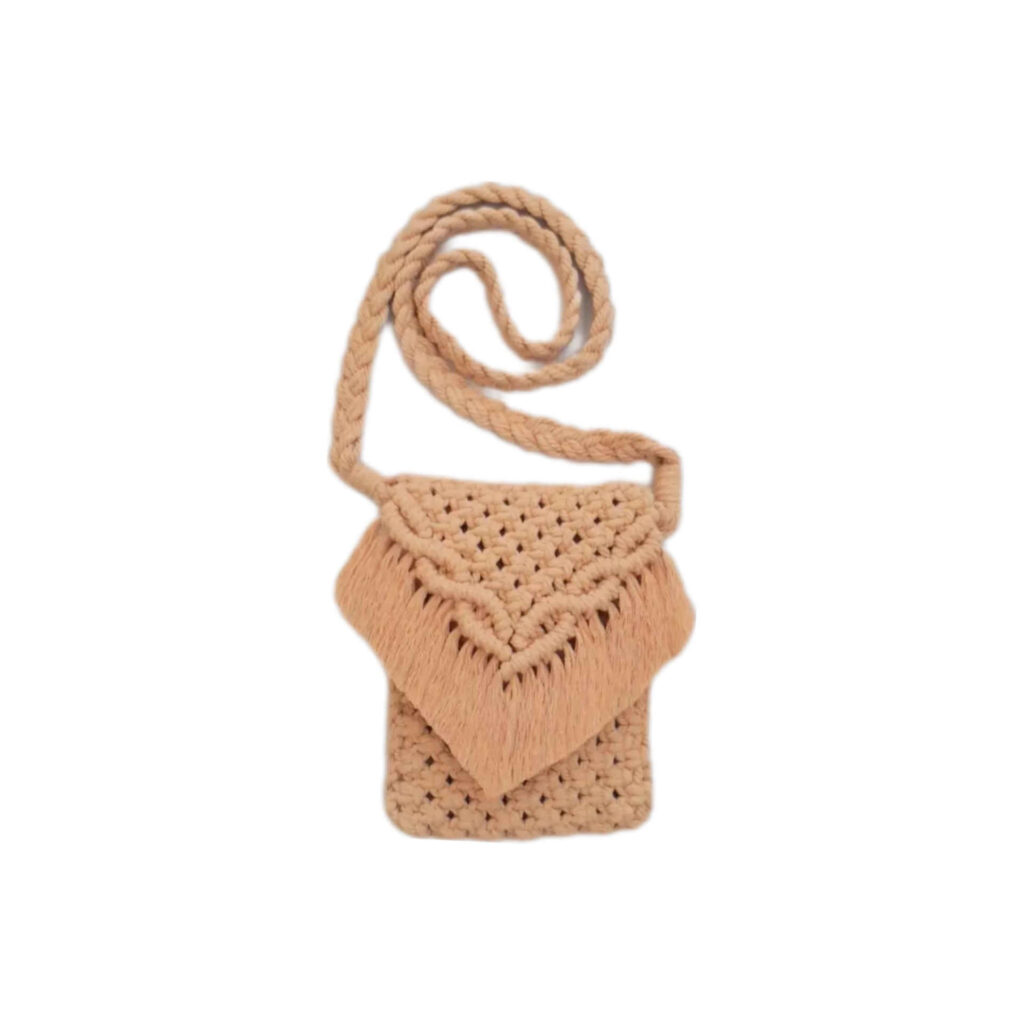 Sac à bandoulière macramé luxueux fait main Sana