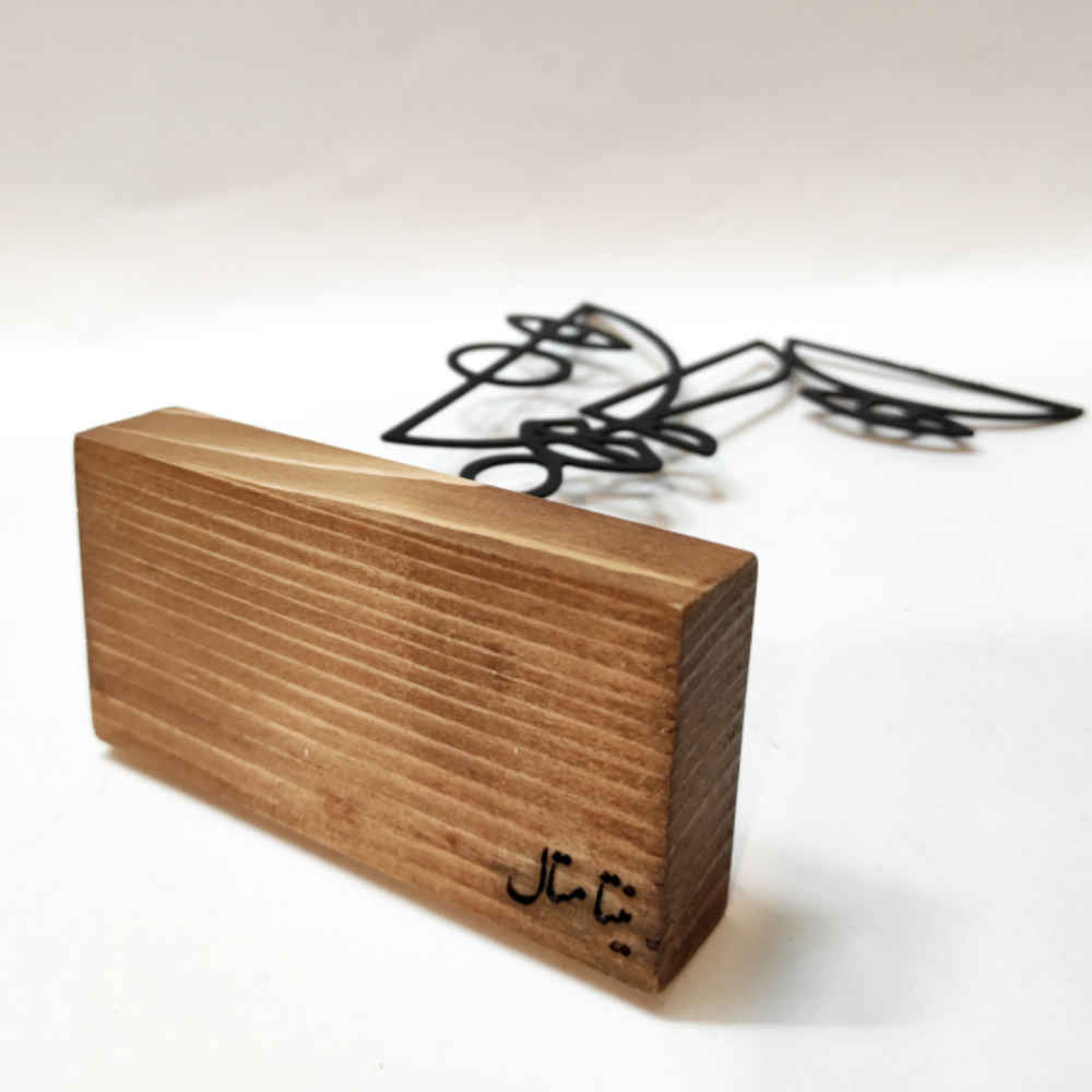 Sculpture d’art figurine minimaliste en métal – Chehreh