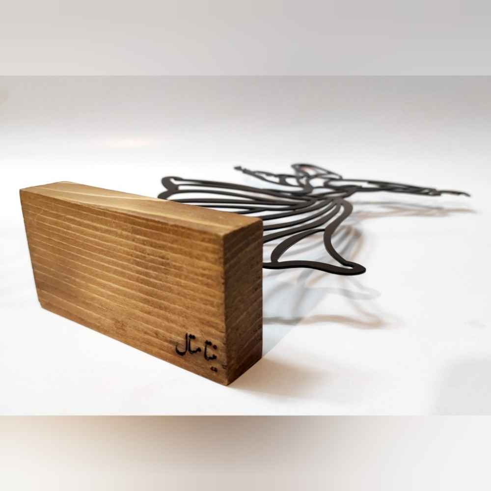 Sculpture d’art figurine minimaliste en métal – Danse Sama