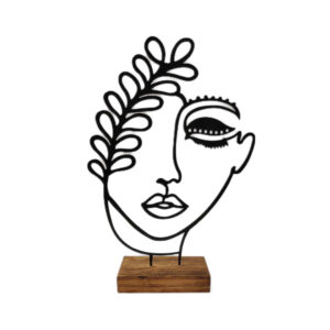 Sculpture d’art figurine minimaliste en métal – Zan