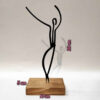 Sculpture d'art figurine minimaliste en métal - Garçon