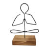 Sculpture d'art figurine minimaliste en métal - Yuga