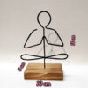 Sculpture d'art figurine minimaliste en métal - Yuga
