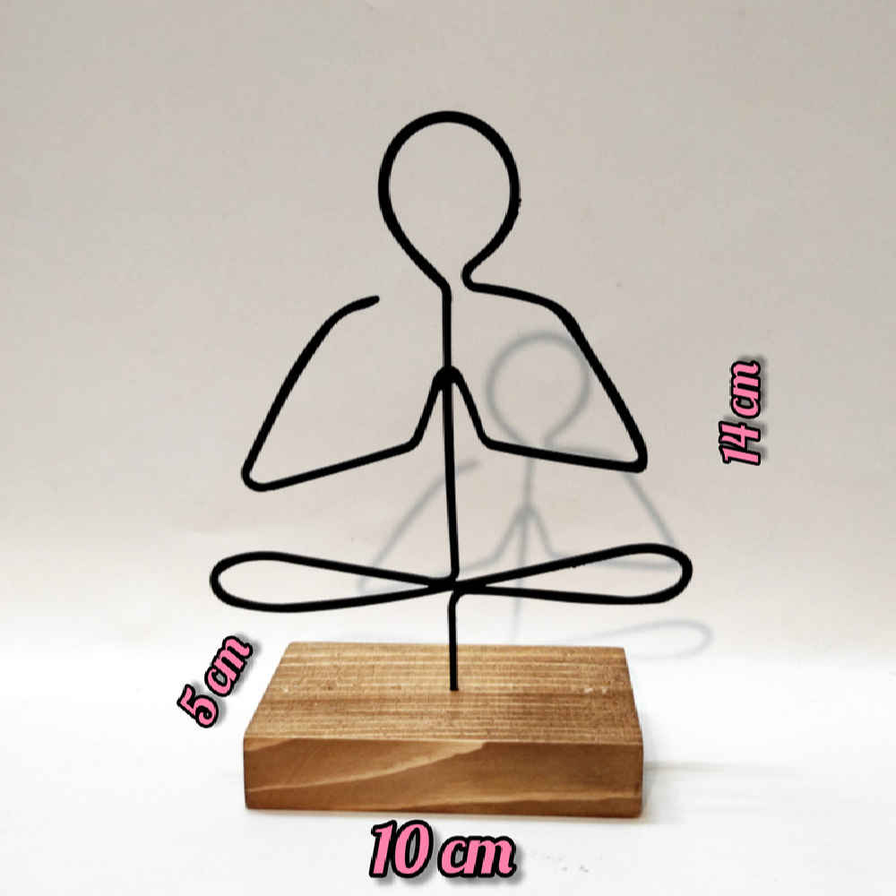 Sculpture d’art figurine minimaliste en métal – Yuga