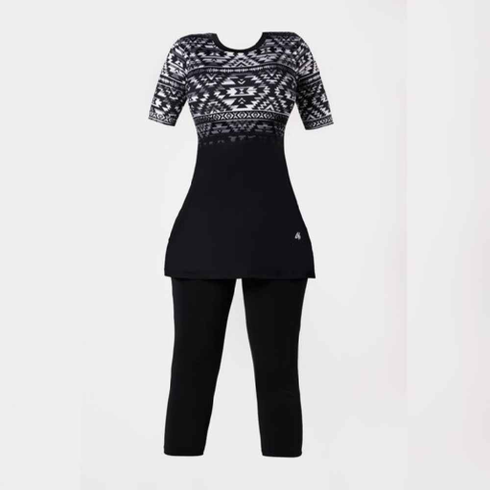 Maillot de Bain Modeste pour Femmes à Manches Courtes Modèle Kian