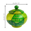 Sucrier en Poterie Persane Fait Main avec Couvercle - Chehel tekeh Artistique
