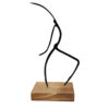 Sculpture d'art figurine minimaliste en métal - Nita
