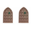Ensemble de deux pierres de prière Sajdagah – Modèle sanctuaire pour musulmans chiites