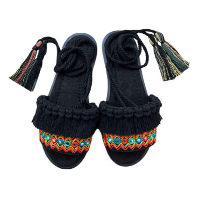 Sandales Boho Macramé Sling Back Modèle Sahel