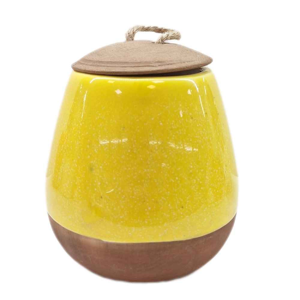 Pot de stockage en céramique - Rangement élégant pour café, thé, et plus, Khomre