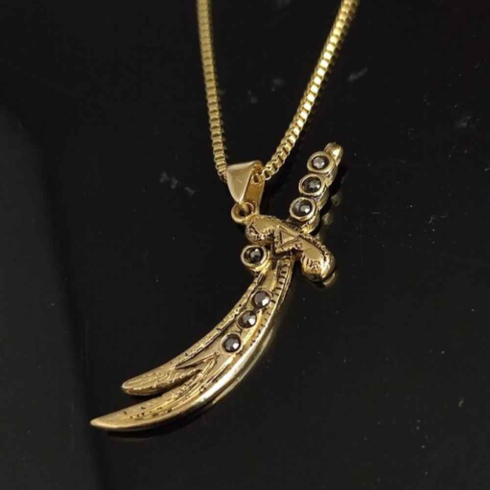 Collier épée Zulfiqar – Collier pendentif épée islamique