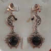 Boucles d'oreilles pendantes en métal, style traditionnel Saba