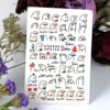 Autocollants pour Ongles Persans - Typographie Migholi