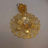 Boucles d'oreilles pendantes en métal, style traditionnel Shams