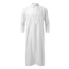 Dishdasha Thobe de style Emirati Blanc pour Homme – Robe arabe traditionnelle
