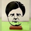 Sculpture d'art figurine minimaliste en métal - Mohammad-Reza Shajarian